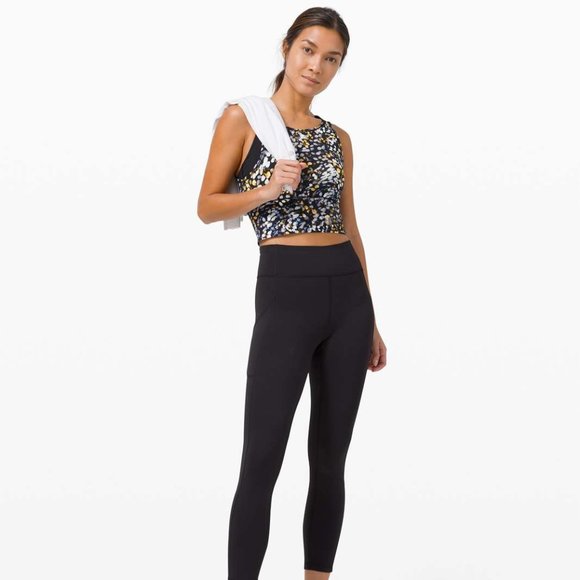 Lululemon Power Pivot Reversible Tank Top Metropolis Glow Multicolor Dot Size 2 - Picture 10 of 10